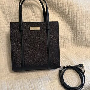 Kate Spade Black Glitter Tote